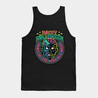 Halloween - Zombie Illustration Tank Top